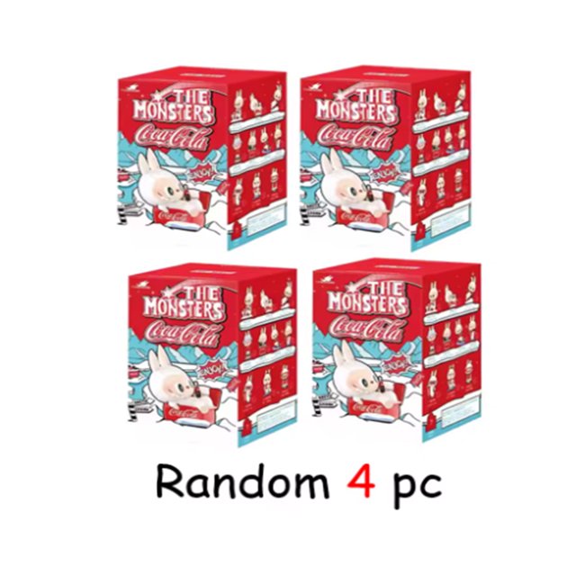 Labubu Original LOS MONSTERS Labubu muñeca Coca Cola serie figura de acción caja misteriosa Labubu caja ciega regalo de Navidad juguetes para niños
