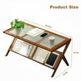 thumbnail image 7 of Rattan Coffee Tables | Mid Century Modern with Glass Top & Storage, 7 of 7