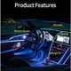thumbnail image 4 of interior Del Coche Lámparas Decorativas Atmósfera Tiras De Luz Fría Lámpara Decorativa panel Consola auto led Luces Ambientales, 4 of 4