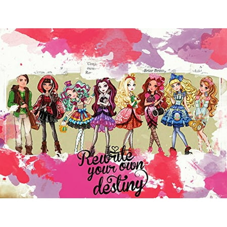 Ever After High Rewrite Your Own Destiny Edible Cake Topper Frosting 1/4 Sheet Birthday