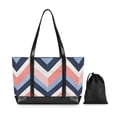 thumbnail image 7 of FORMRS Canvas Laptop Tote Bag for Women with 15.6" Computer Compartments Shoulder Handbag, White Geometric, 7 of 7