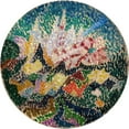 thumbnail image 2 of Joseph Stella 15x15 Gold Ornate Wood Frame and Double Matted Museum Art Print Titled - Pointillist Abstraction (Flowers) (circa 1913-14), 2 of 4