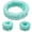 Mint, variant on Spa Headband and Wristband Set, Women's Skincare Headbands for Washing Face, Hair Band for Makeup and Beauty Skin Care, Face Wash Head Band and Matching Wrist Band for Girls