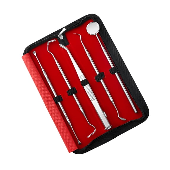 XIRQI Dental Tools Kits Of Light Cleaner Care Emitting Oral Five Tweezers Beauty Tools