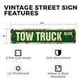 thumbnail image 2 of TOW TRUCK Vintage Style Rustic Street Sign – Driver Towing Company Signs Towed Retro Decorative Wall Sign for Home, Bar, Garage, or Outdoor Use | 6" X 24" Aluminum Metal Road Sign, 2 of 6
