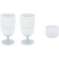 thumbnail image 1 of Unbreakable Silicone Portable Collapsible Travel Stemless Wine Glasses Set of 2, 1 of 8