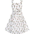 thumbnail image 2 of Girls Dress Sundae Ice Cream Bow Tie Summer Sundress 4-5 Years, 2 of 8