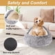 thumbnail image 4 of Cama para perros con capucha y nido lavable para perros o gatos pequeños, color gris, 4 of 7