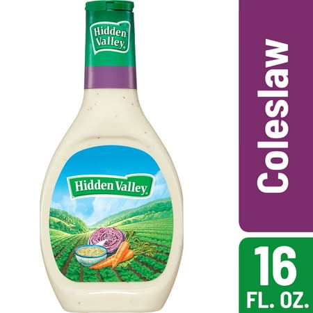(2 Pack) Hidden Valley Coleslaw Salad Dressing, Gluten Free -16 (Best Bottled Coleslaw Dressing)