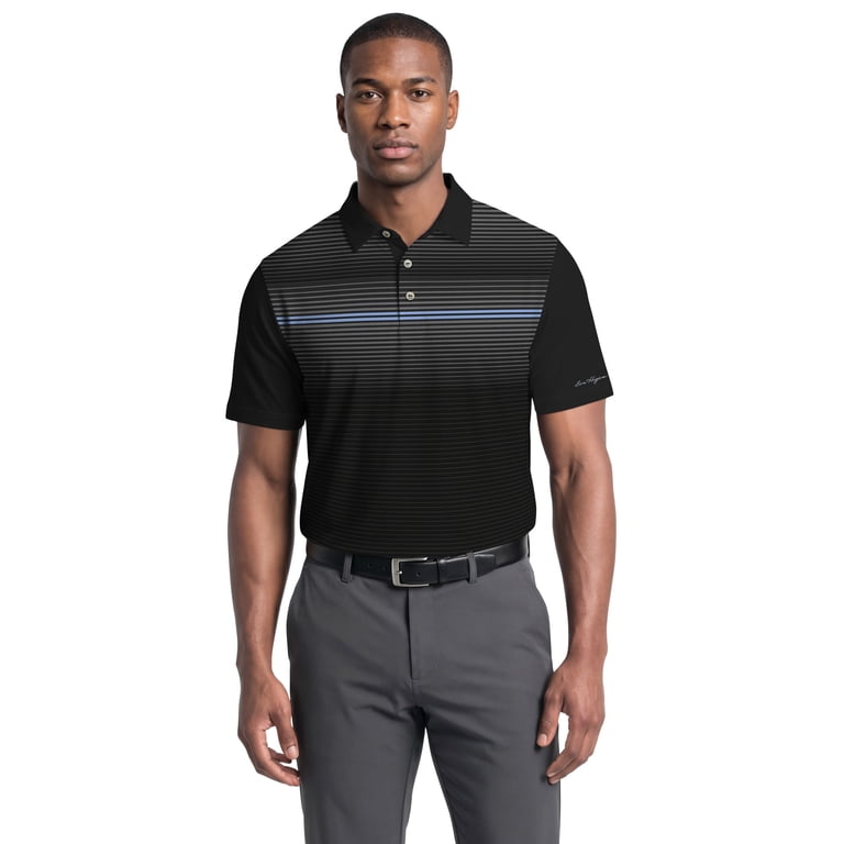 Ben Hogan Men's Fading Stripe Front Panel Golf Polo photo 1