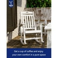 thumbnail image 7 of WINSOON Outdoor Rocking Chair, Poly Lumber Patio Rocker Chair with High Back Set Of 4 (White), 7 of 7