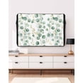 thumbnail image 3 of Outdoor TV Cover 52 to 55 Inch Weatherproof, Minimalist Watercolor Waterproof TV Screen Protector for Outside Decor with Zipper and Pocket 52"L x 30"H , Eucalyptus Leaves Print Green, 3 of 7