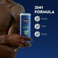 thumbnail image 4 of NIVEA MEN Maximum Hydration 3-in-1 Men's Body Wash for Dry Skin with Aloe Vera, 16.9 fl oz, 4 of 13