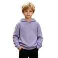 thumbnail image 3 of RMGVDSD Girls Hoodies Sweatshirts Long Sleeve Casual Pullover Solid Color Hooded Sweatshirt Top for Kids Tweens Lightweight Comfy Versatile Tops 7-8 Years, 3 of 9