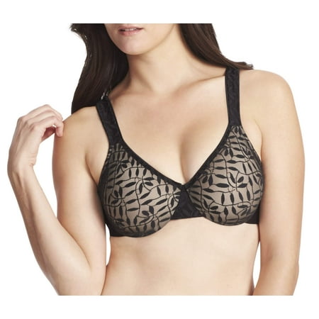 Olga Women s Sheer Leaves Minimizer Bra