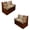 Beige-Hummingbird Peony, variant on SCRAWLGOD Plumeria Polynesian Print Stretchable RV Dinette Cushions Slipcover, 2 Backrest Cover and 2 Bench Cover Non Slip Breathable RV Dinette Booth Cushions Slipcover