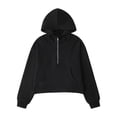 thumbnail image 5 of Hotiary 7-14Y Girls Casual Half Ziper Hoodies Long Sleeve Solid Color Pullover Sweatshirts With Thumb Hole, 5 of 8