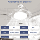 thumbnail image 3 of Lamparas De Techo Con Ventilador Luz Led Moderna 60w E27 Lamparas Colgantes Xtellar blanco, 3 of 3