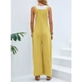 thumbnail image 3 of Cuteduck Women's Casual Loose Overalls Jumpsuits One Piece Sleeveless Wide Leg Long Pant Rompers With Pockets S-2XL, 3 of 5