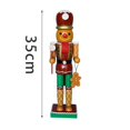 thumbnail image 6 of Wooden Nutcracker Soldier Figurine Ornament for Windmill , Multicolor, 35cm, 6 of 6