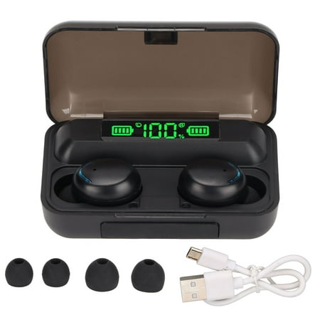 2024,F9?5C Bluetooth Headphones Touch Control LED Digital Display Wireless Earbuds with Battery Case for Gaming Sports