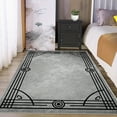 thumbnail image 2 of 3'x5' outdoor carpet runner non-slip carpet runners modern abstract area rug pure cozy area rug rust area rug, 2 of 10