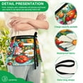 thumbnail image 4 of Yayeee Waist Apron with Pockets for Cooking Waterproof Half Server Aprons, Pink Floral Tomatoes, 4 of 7