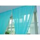 thumbnail image 2 of 2 piezas de ventana de tul transparente Pantalla de ventana transparente Cortinas de gasa de bolsillo para dormitorio Sala de estar 100x200 cm (Azul pavo real), 2 of 5
