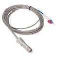 thumbnail image 1 of K Type Thermocouple Stainless Steel Snap Fit Spring Thermocouples for Temperature Sensor M12 3 Meters, 1 of 1