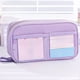 thumbnail image 4 of Estuche grande para lápices, de oficina, universidad, escuela, bolsa de almacenamiento, estuche de alta capacidad, bolsillo para portaherramientas morado, 4 of 6