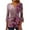 Hot Pink-03, variant on Mittory Women Summer T Shirt Button Down V Neck Floral Print Tops Short Sleeve Casual Loose Dressy Tunic Blouses