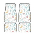 thumbnail image 1 of LAKIMCT Colorful Cute Cat Car Mats, Neoprene Front Rear Floor Mats for Cars, Waterproof Anti-Slip Car Floor Mats Full Set, Universal(4 Pcs), 1 of 6