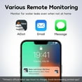 thumbnail image 6 of Winees Wi-Fi Water Leak Detector, Water Detector Alarm with 656ft Transmission Range, Leak Alert Email & SMS Notification , 3 Detectors & 1 Hub, for Kitchens, Basements, Bathrooms, 6 of 8