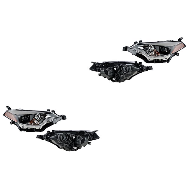 Par de Faros DEPO Corolla 2014 A 2016 Toyota C/Leds