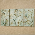 thumbnail image 2 of Morning Song Birds Triptych Canvas Wall Art Set, Three Panel Canvas, Branches Leaves and Birds, Side Panels 24 by 13 Inches, Center Panel 24 by 20 Inches Sides-13” x 2” x 24”, Center-20” x 2” x 24”, 2 of 5