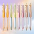 thumbnail image 1 of xianlin-Retractable Gel Ink Pens: 0.5mm Black-Ink Aesthetic Gradient Color Barrel Soft Grip Fine Point Pen 8ct for Journaling Note Taking Sketching No Bleed, 1 of 4