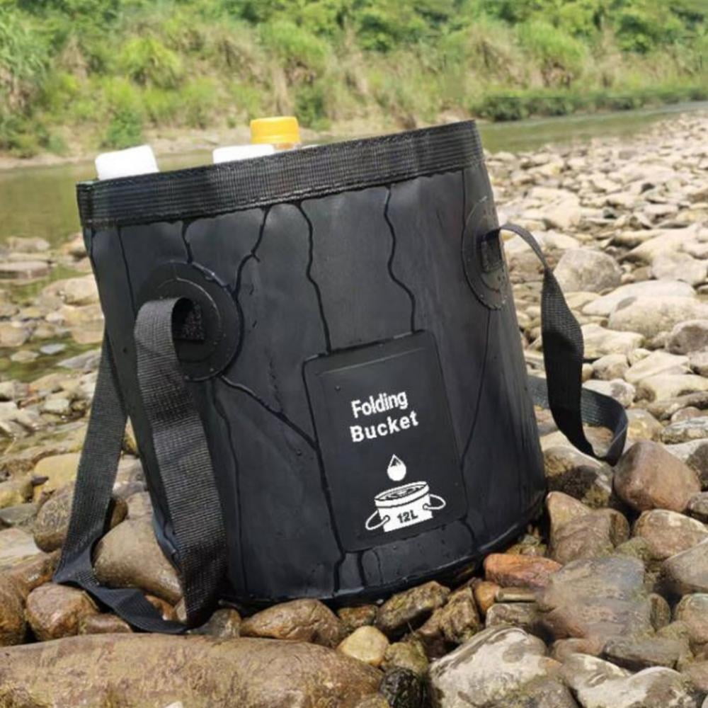 Aosijia Outdoor Collapsible Bucket 5 Gallon Portable Folding Bucket 20L