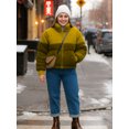 thumbnail image 4 of Premium Womens Puffer Jacket Lightweight Quilted Down Water-Repellant Mustard-L, 4 of 9