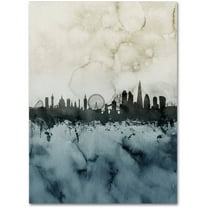 Trademark Fine Art "London Skyline Tall 3" Canvas Art by Michael Tompsett