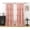 Peach Pink, variant on Thermal Insulated Blackout Window Curtains, Boho Ruffle Window Treatments with 3 Rows of Butterfly , Rustic Rod Pocket Drapes, 2 Panels (White, 52" W x 84" L)