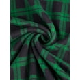 thumbnail image 6 of Agnes Orinda Women's Plus Size Slim Stretch Plaid Pajamas Sleeppant 4X Green, 6 of 6