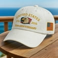 thumbnail image 2 of United States 250th Anniversary Hat - Adjustable Patriotic Eagle Design Cap for Men Women (250 Year American Celebration)(3Pcs-White), 2 of 7