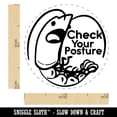 thumbnail image 2 of Check Your Posture Shrimp Prawn Back Self-Inking Rubber Stamp for Stamping Ink Stamper Crafting Planners - 1/2 Inch Mini - Purple Ink, 2 of 7