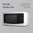 thumbnail image 4 of Countertop Microwave Oven 1.1 Cu. Ft. – 1000 Watts Power, Auto Cook Settings, Defrost, Easy Clean and Child Safety Lock - White, 4 of 6