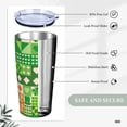 thumbnail image 6 of Kll St Patrick'S Day6 Stainless Steel Vacuum Insulated Coffee Cup 20 Oz Insulated Travel Mug Water Cup With Leak-Proof Straw Lid & Flip Lid,1 Metal Straws,1 Cleaning Brush, 6 of 8