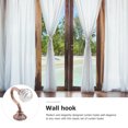 thumbnail image 3 of FENGGUIQU 2Pcs Coffee Curtain Holdbacks Wall Mounted Hooks Zinc Alloy for Home Decor, 3 of 6