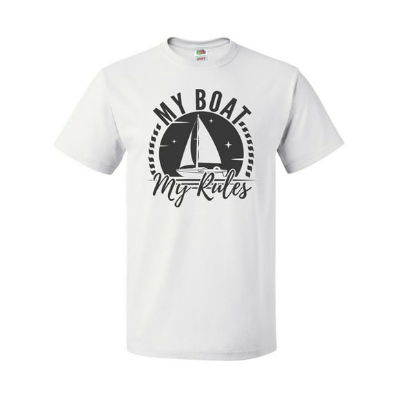 Inktastic My Boat My Rules Sailing Captain T-Shirt