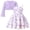 Purple Floral 01, variant on Aideaone Girls Dress Set Floral Spaghetti Strap Dress with Cardigan for Tweens Teens 7-14 Years