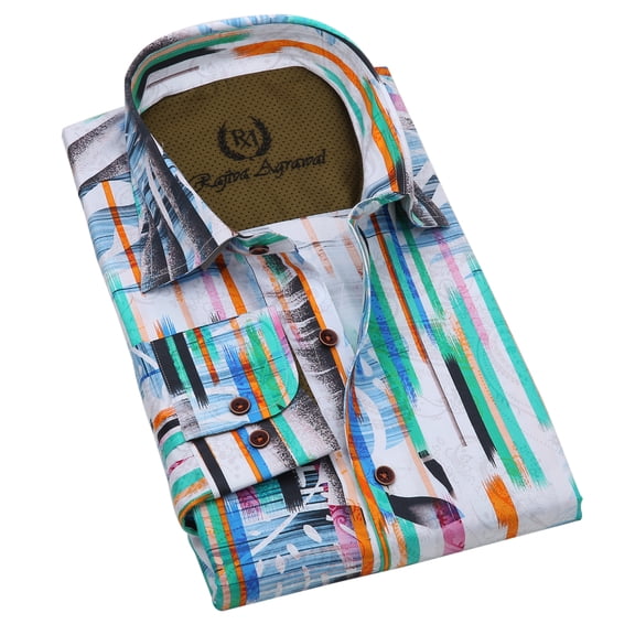 Rajiva Agrawal: Men's Skyfall Club Shirt (Color: Printed, Size: Large)