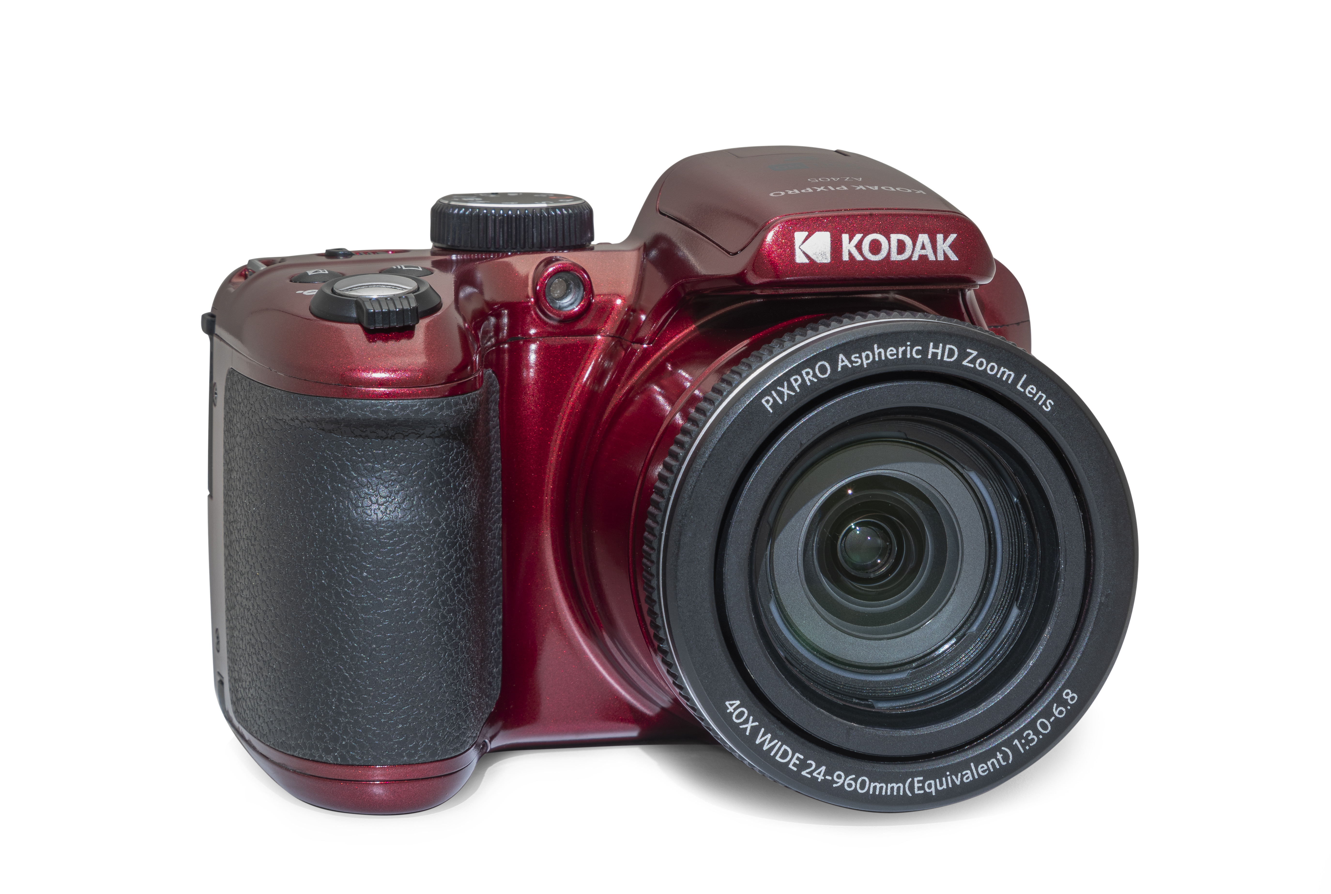 KODAK PIXPRO AZ405-RD 25x Optical Zoom Digital Camera, 16MP CMOS Sensor, 1080p Full HD Video, 3" LCD, AA Batteries